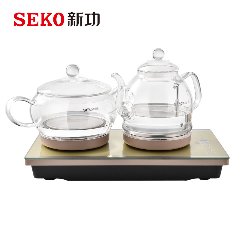 新功W7全自动底部上水电热水壶茶具玻璃烧水壶家用电茶炉 (台)