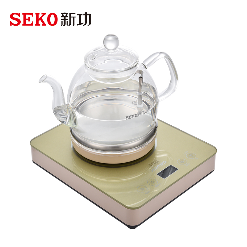 新功（SEKO）W13 底部上水全自动烧水壶 自动上水电热水壶 香槟金（台）