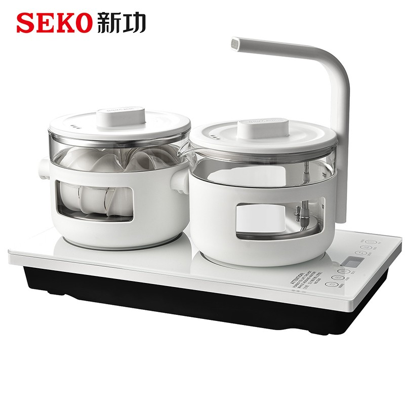 新功（SEKO） 底部全自动上水电热水壶防烫玻璃茶台烧水壶嵌入式上水茶盘电茶壶G38 电茶炉（台）