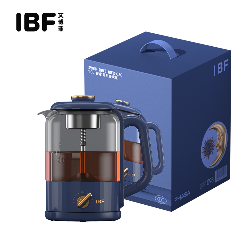 IBF艾博菲 IBFD-030 斐舍-养生暖饮壶 蓝色 (单位：台)