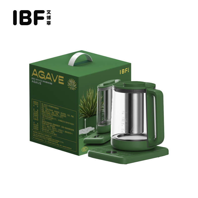 IBF艾博菲 IBFD-023 龙舌兰养生壶 绿色 (单位：台)