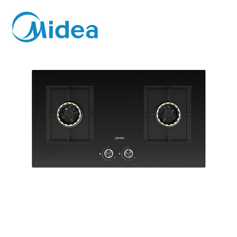 美的（Midea）JZT-Q67 5.0KW 黑晶宽面板台嵌两用双灶 燃气灶（台）