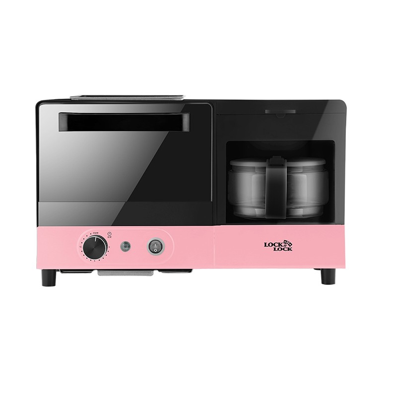 乐扣乐扣EJB317PIK早餐机 烤箱6L+600mL咖啡壶(台)粉色