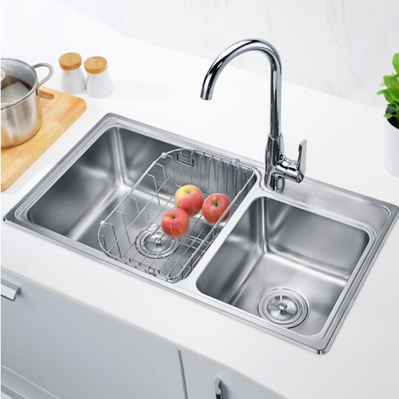 莱尔诗丹（larsd）LR7944厨房304不锈钢水槽双槽套餐 厨房洗菜池洗菜盆洗碗池（单位：个）