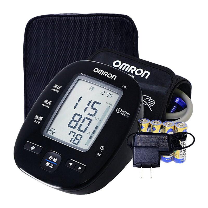 欧姆龙HEM-J750智能电子血压计黑色(个)