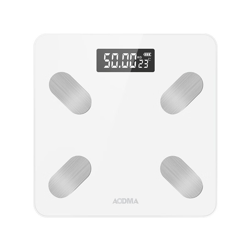 澳得迈（AODMA） 电子秤 体重秤 家用电池款人体秤称重 减肥健康秤 WS-705 白色（单位：个）