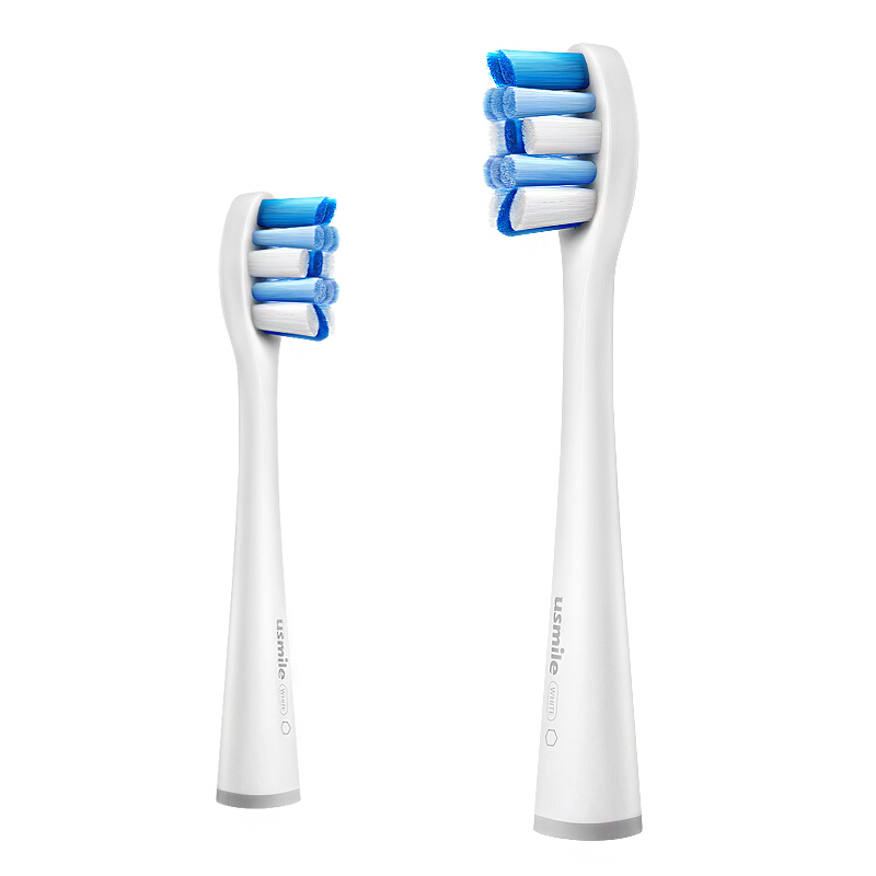 usmile  Pro系列成人款电动牙刷刷头（2支装） （套）美白款