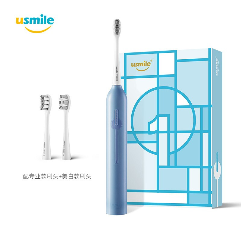 usmile p1电动牙刷 1号刷 软毛声波自动牙刷 精灵蓝（单位：个）