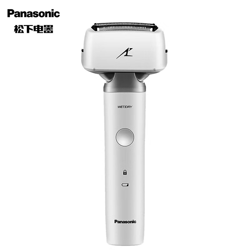 松下（Panasonic）ES-LM31-W405电动剃须刀   往复式电动剃须刀3刀头刮胡刀  小锤子LM31-W白色 带充电底座：（单位：套）