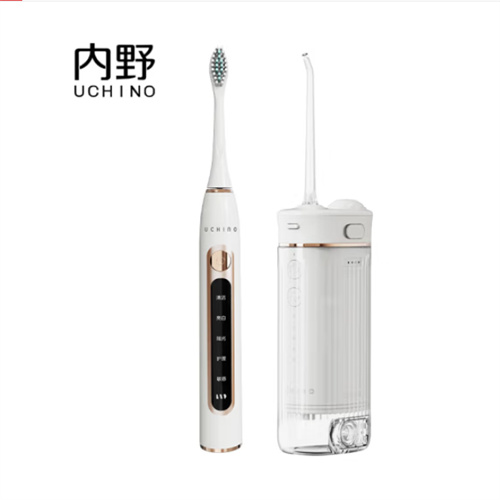 内野（UCHINO）HU-HKQ02-02口腔护理套装 电动牙刷+冲牙器 白色(单位：套)