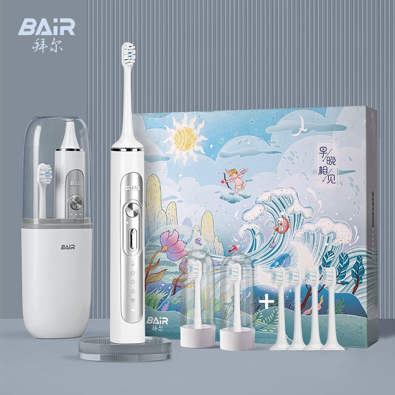 拜尔（BAIR） G20 电动牙刷 男女士成人充电式声波全自动（台）白色