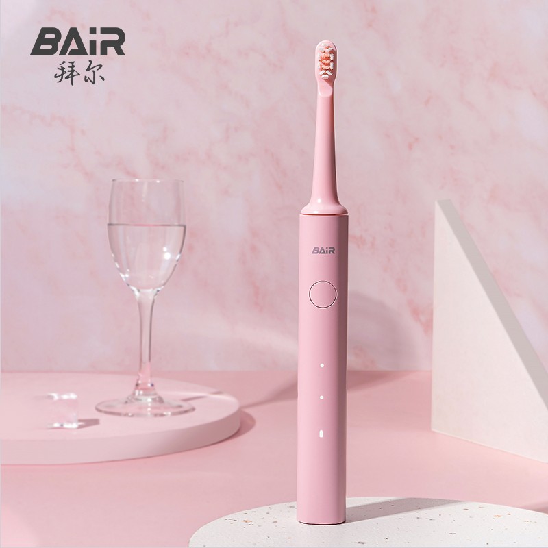 拜尔（BAIR） A6 电动牙刷 充电式  成人声波震动牙刷(台）粉色