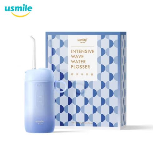 usmile 密浪冲牙器 C1 水牙线 便携手持式（台） 冰蓝