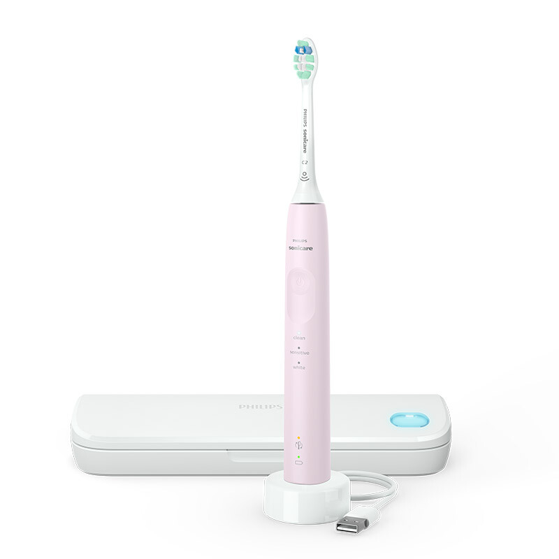 飞利浦（PHILIPS）HX3697/21 电动牙刷成人健康护龈系列 粉色（单位：个）
