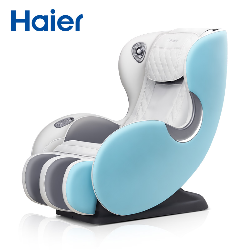 海尔（Haier）H2-101家用小型全身电动多功能迷你mini按摩沙发（单位：个）浅灰+湖蓝