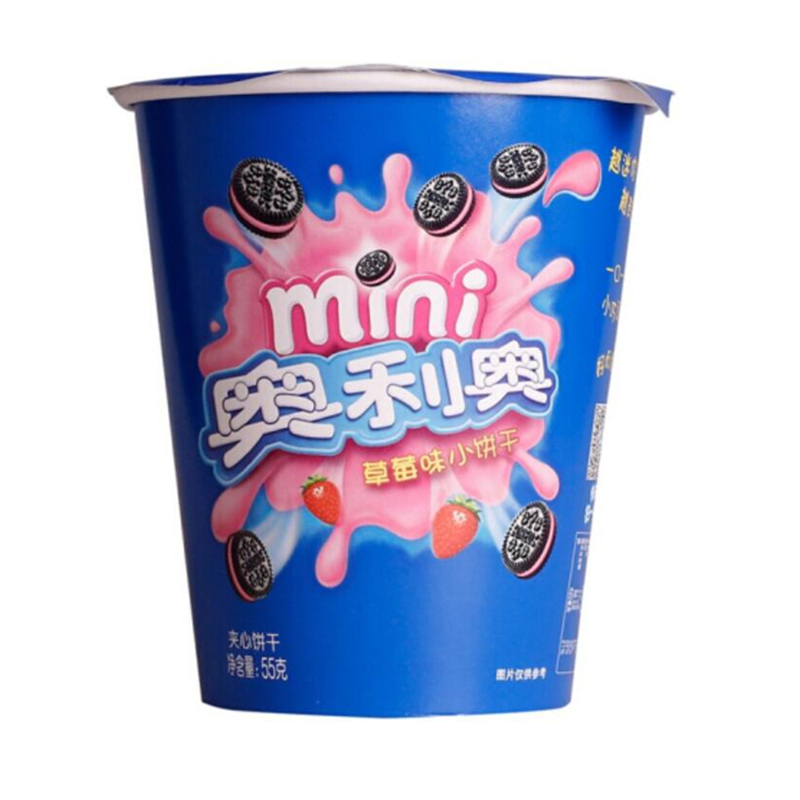 奥利奥 迷你小饼干草莓口味 55g*24盒/箱 (单位：箱)