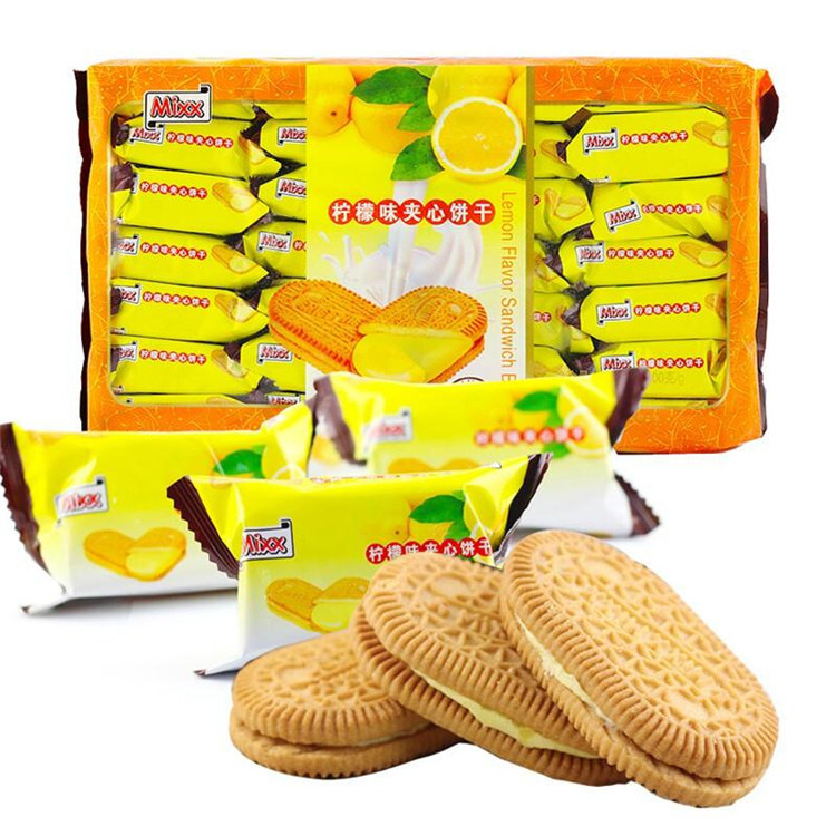 Mixx柠檬味夹心饼干600g（单位：袋）