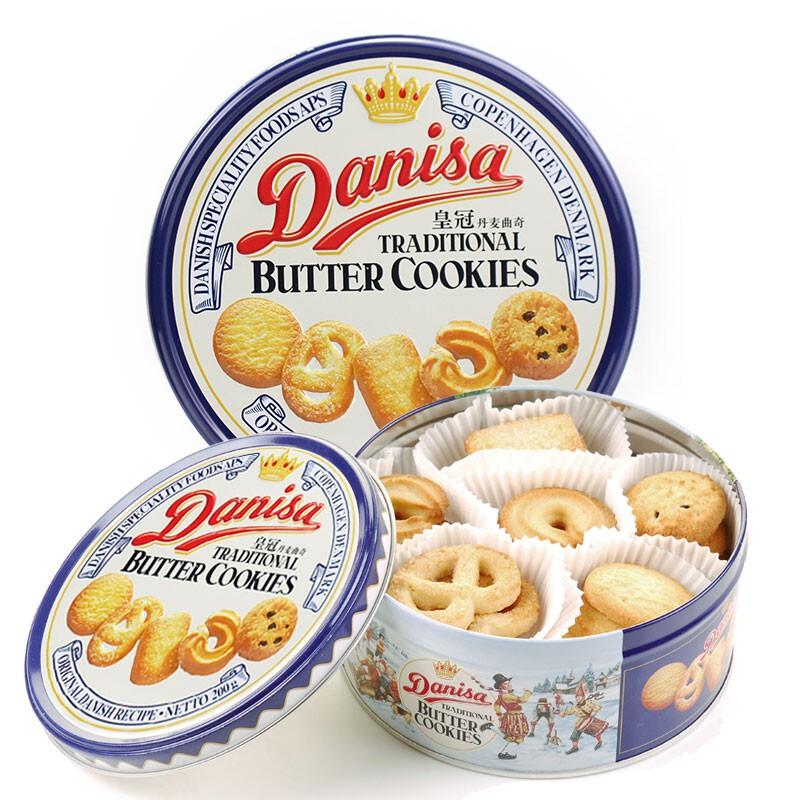 皇冠丹麦印尼进口儿童零食饼干曲奇饼干200g（单位：盒）