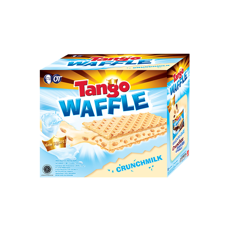 Tango奥朗探戈咔咔脆威化饼干牛奶味160g(盒)