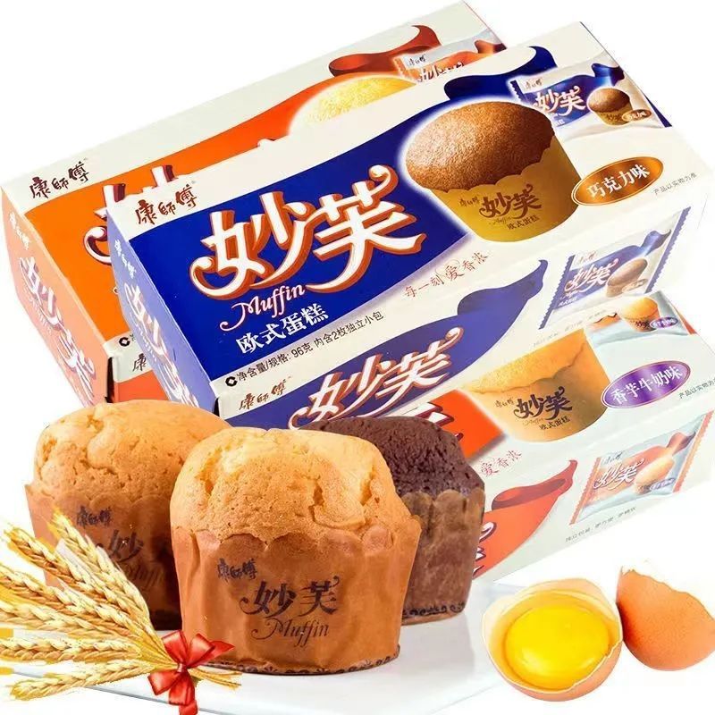康师傅妙芙欧式蛋糕96g*4盒(单位：箱)