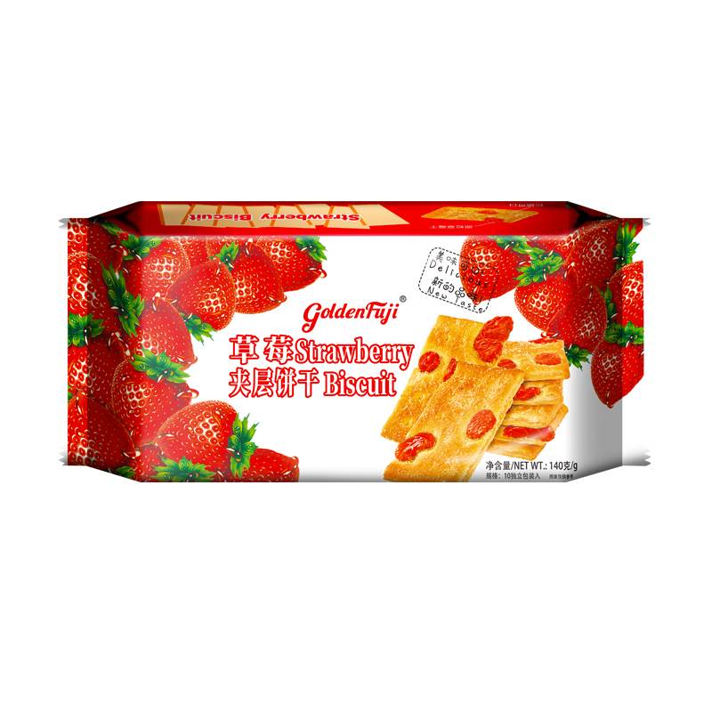 金富士草莓夹层饼干140g（单位：包）