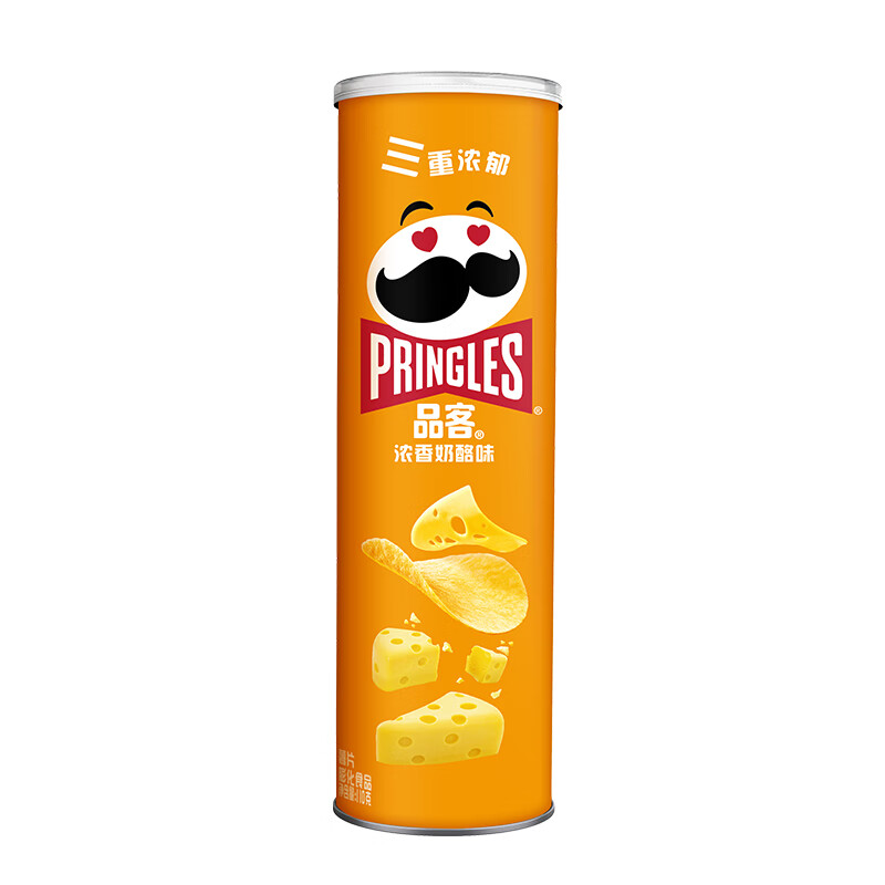 品客（Pringles）薯片浓香奶酪味110g 休闲零食膨化食品(罐)