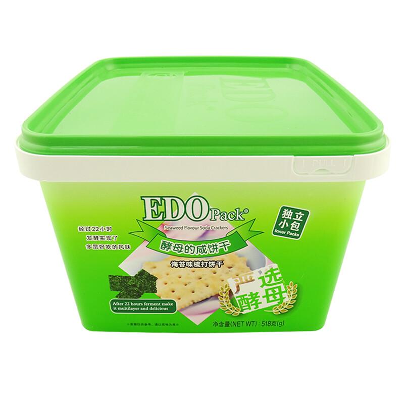EDO PACK 海苔味 518g 苏打饼干 （单位：盒）