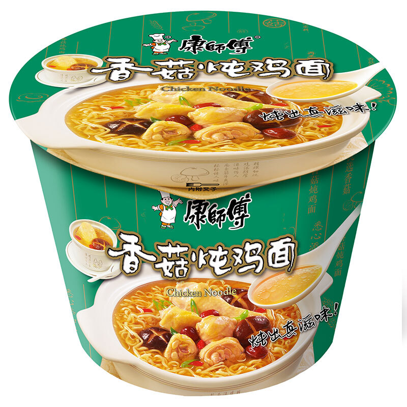 康师傅香菇炖鸡面105g*12桶(箱)
