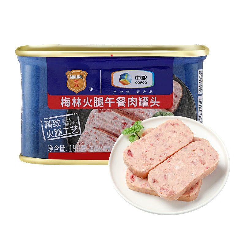 梅林 火腿午餐肉罐头早餐火锅搭档198g中粮出品(新老包装交替发货）(罐)