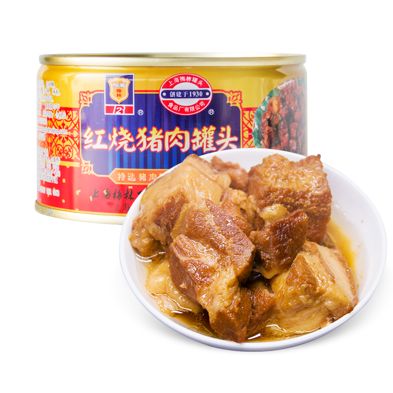 MALING 上海梅林 红烧猪肉罐头 加热即食下饭菜340g 中华老字号(罐)