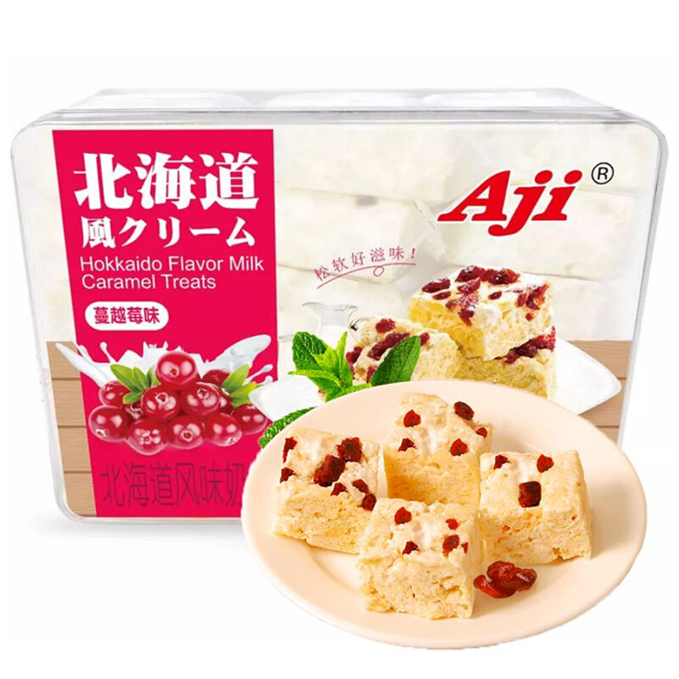 Aji北海道风味奶芙 雪花酥蔓越莓味240g（包）