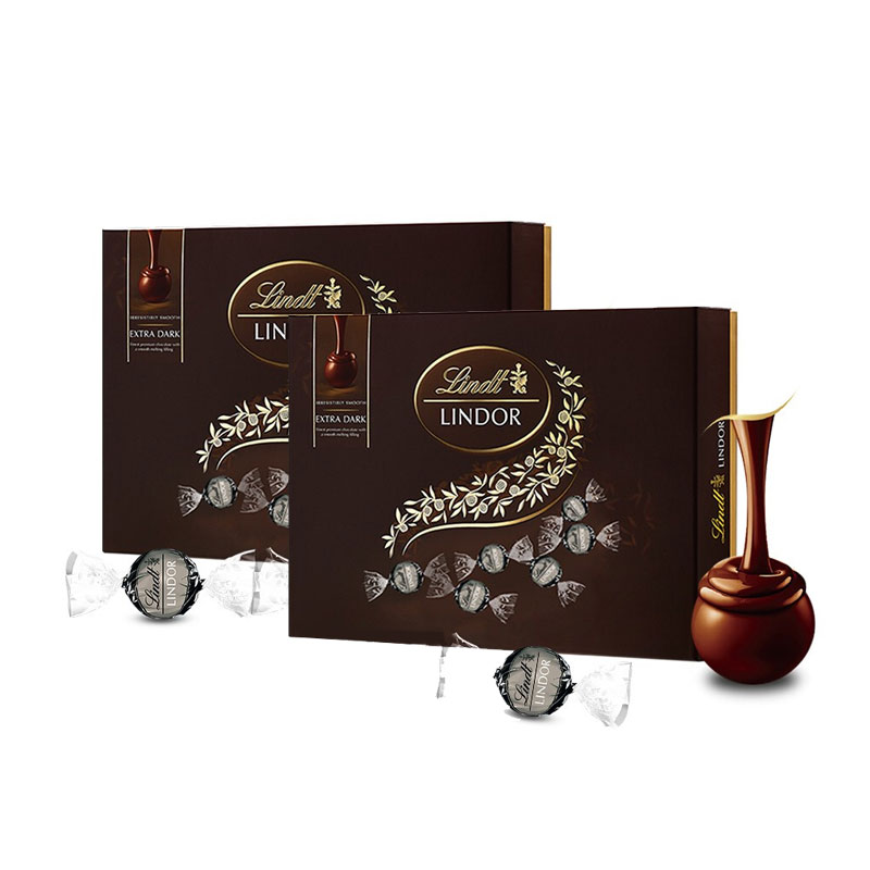 瑞士莲软心特浓黑巧克力-14粒装礼盒168g（盒）