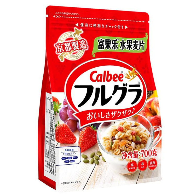 卡乐比 日本进口 水果麦片零食 营养早餐燕麦片700g（单位：袋）