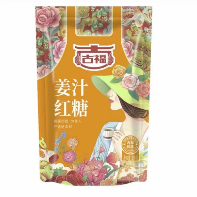 国产古福姜汁红糖 300g(单位：袋)