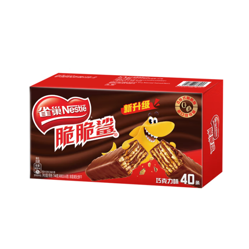 雀巢（Nestle）脆脆鲨休闲零食威化饼干24盒整箱（单位：箱）