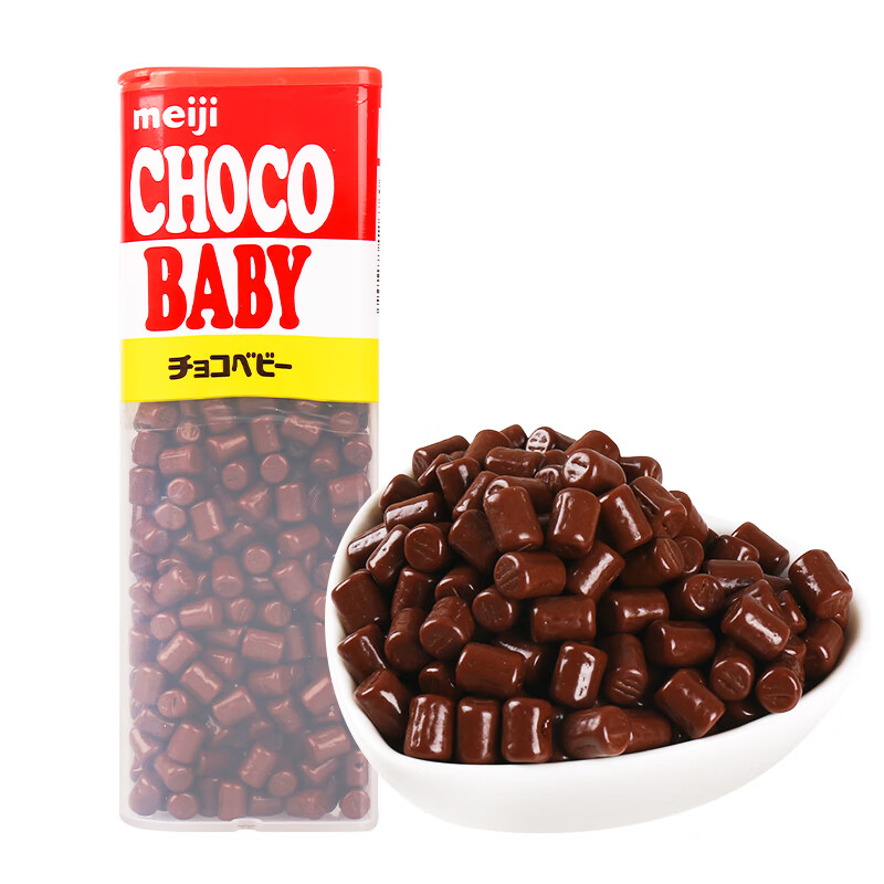 明治ChocoBaby牛奶味巧克力豆102g 日本进口生日礼物送女友年货节(盒)