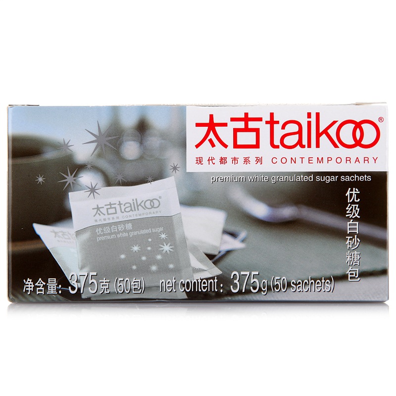 太古（taikoo）咖啡糖优级白砂糖包375g（50包*7.5克)（单位：盒）