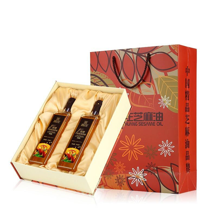 燕庄 低温压滤系列 芝麻香油720ml*2 礼盒装（单位：盒）