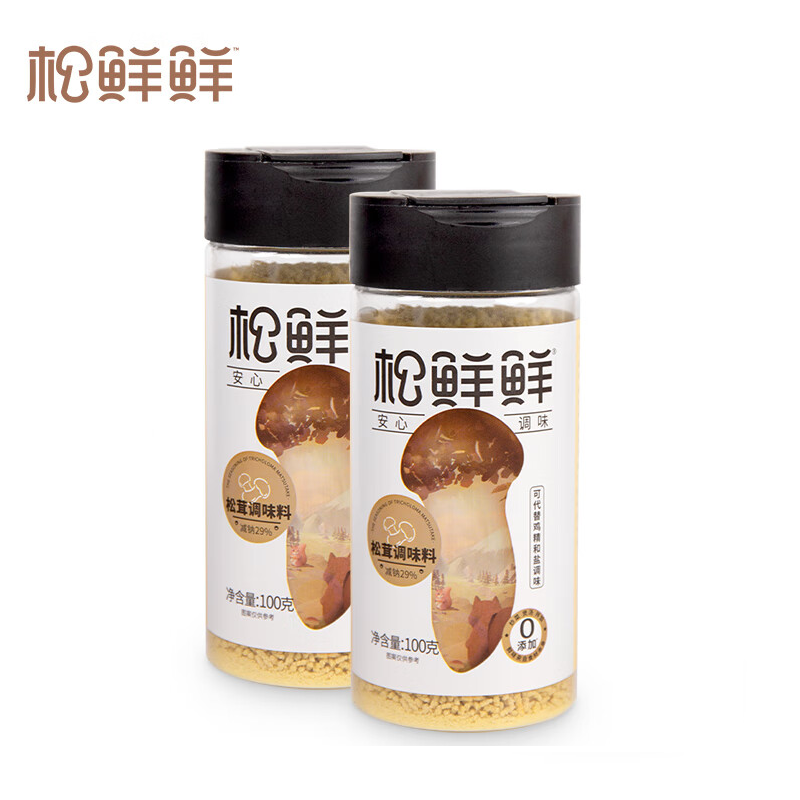 松鲜鲜松茸调味料100g*2 代替鸡精菌菇鲜蔬粉松茸粉（新老包装随机发货）(组)