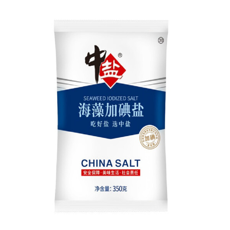 中盐（ZY）海藻加碘盐 350g （单位：袋）