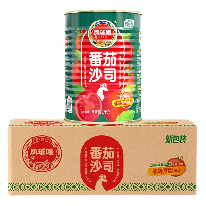 凤球唛 番茄沙司 12kg  1kgX12罐/箱（单位：箱）