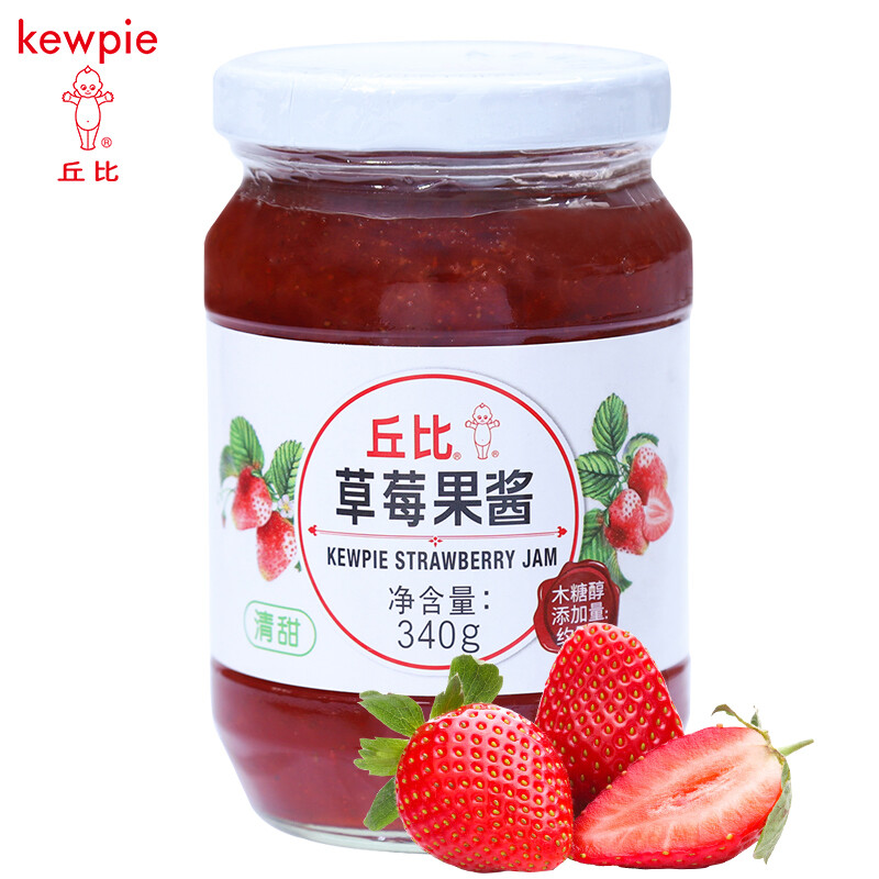 丘比（KEWPIE）草莓果酱 340g 5瓶起订 （单位：瓶）