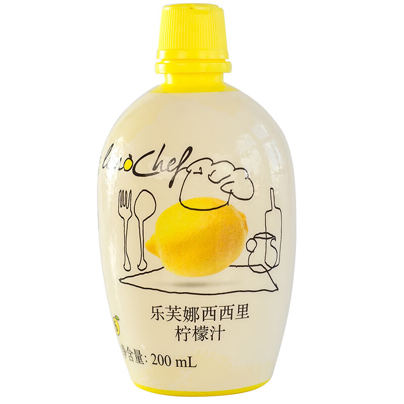 国产乐芙娜西西里柠檬汁200ml（瓶）