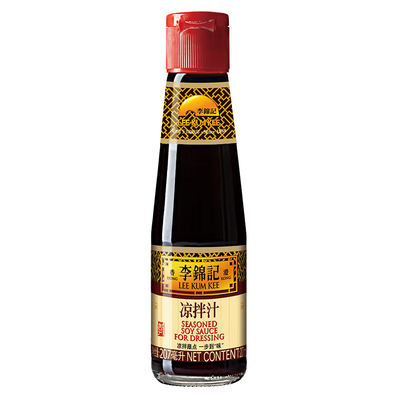 李锦记凉拌汁207ml  0添加防腐剂 拌菜拌面酱油(瓶)