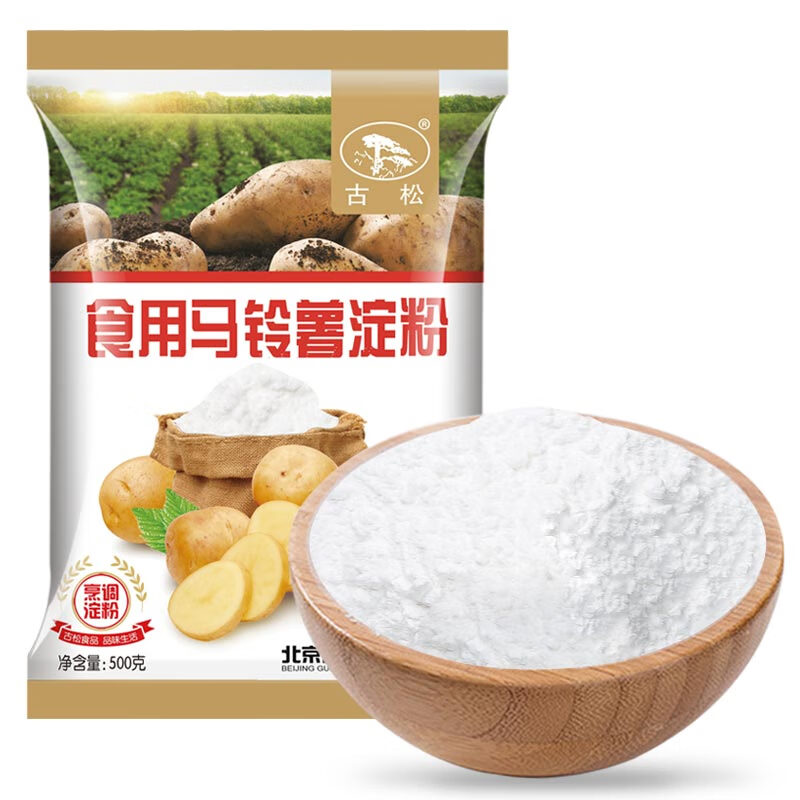 古松 烘焙原料 土豆马铃薯淀粉500g 烹调勾芡 二十年品牌(袋)