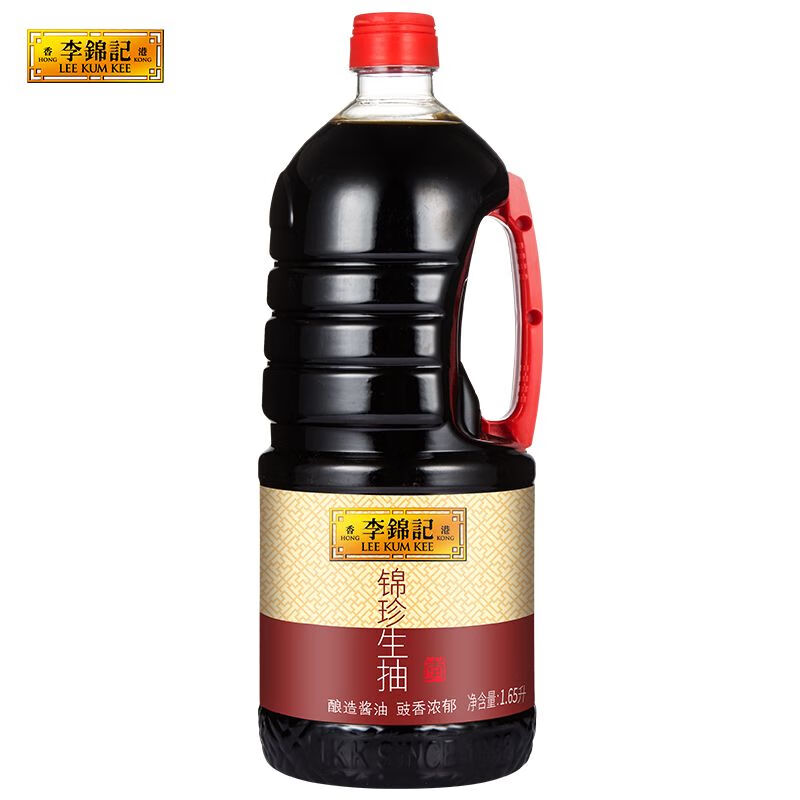 李锦记 锦珍生抽1.75L(1.65L+100ml) 味鲜凉拌蘸点酱油  加量不加价(瓶)
