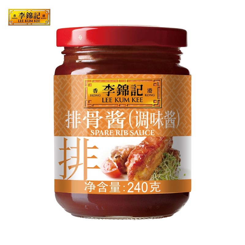 李锦记排骨酱240g  0添加防腐剂 排骨年糕 海鲜烧烤 腌焖炒炖调味酱(瓶)