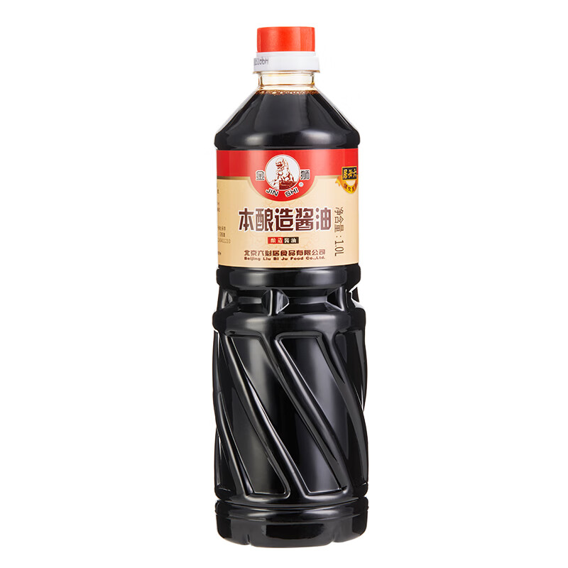 六必居 酱油 金狮本酿造酱油 特级酱油 1L 中华老字号(瓶)