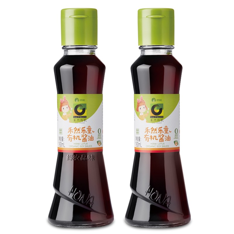 欣和（ Shinho）禾然有机乐童酱油160ml*2瓶（单位：组）