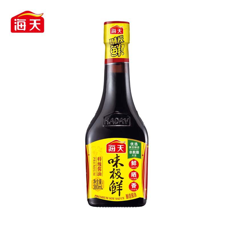 海天 味极鲜酱油380ml (单位：瓶)